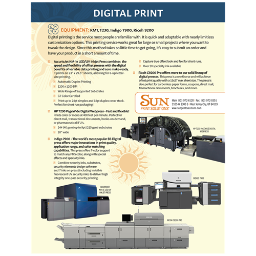 Show details for Sample Flier - POD Item